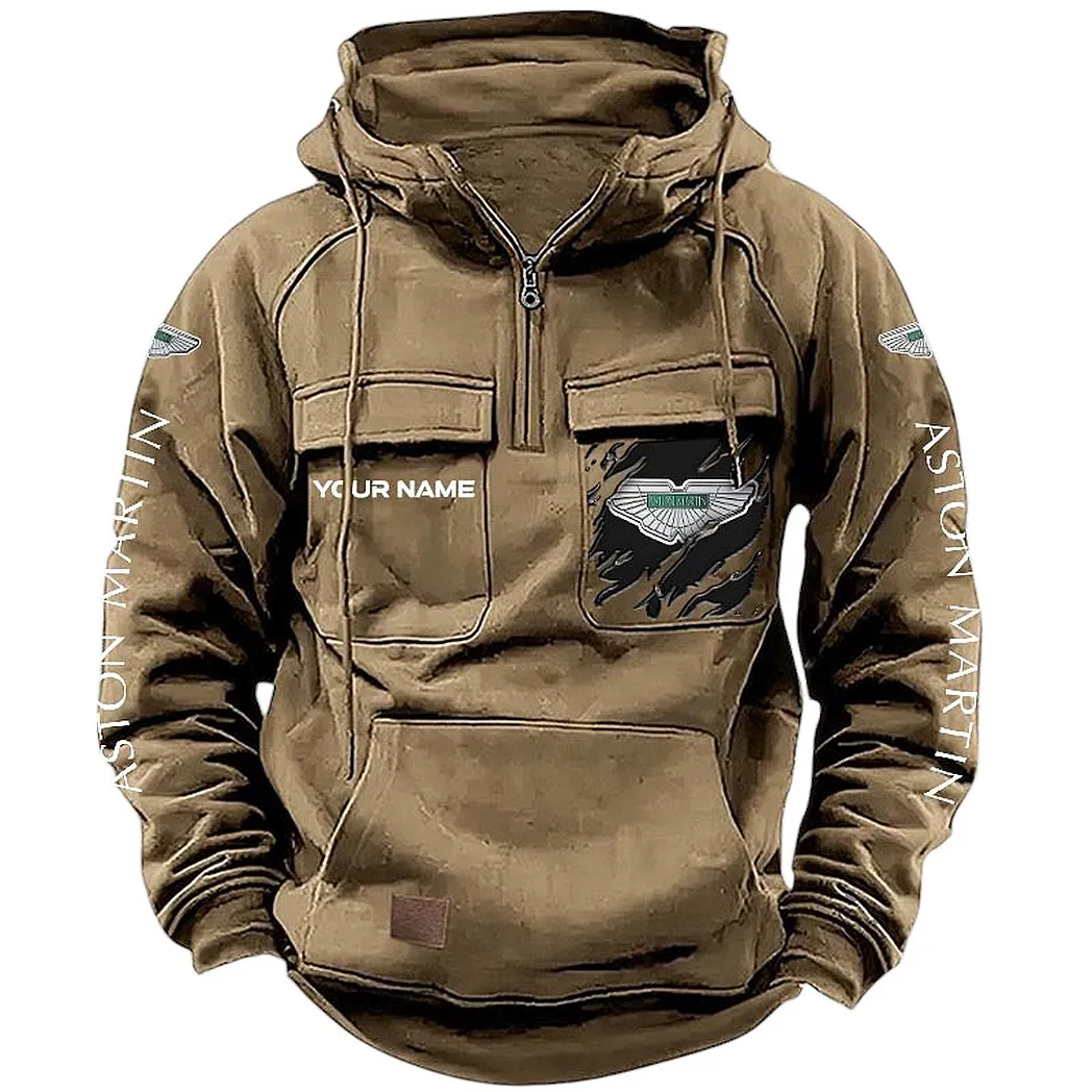 High-Performance Coupe Tactical Quarter-Zip Hoodie, Classic Rider Quarter-Zip CAR164 - Khaki