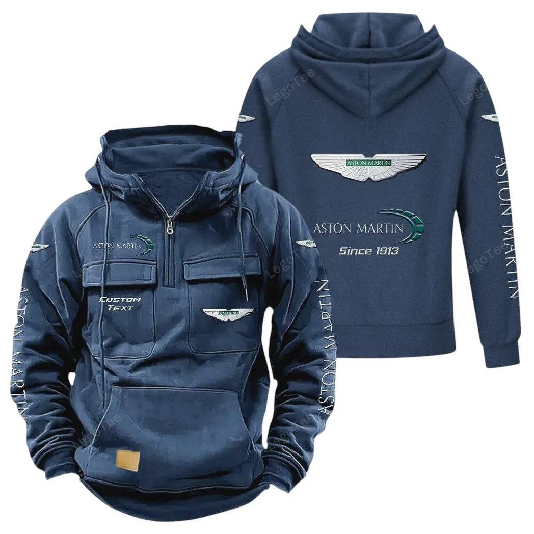 Performance Cruiser Tactical Quarter-Zip Hoodie, Gearhead Tactical Streetwear CAR960 - Dark Blue