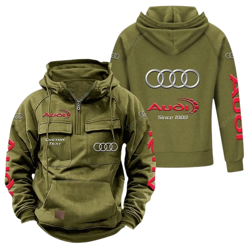 Executive Car Tactical Quarter-Zip Hoodie, Tuners' Tactical Quarter-Zip CAR960 - Army Green