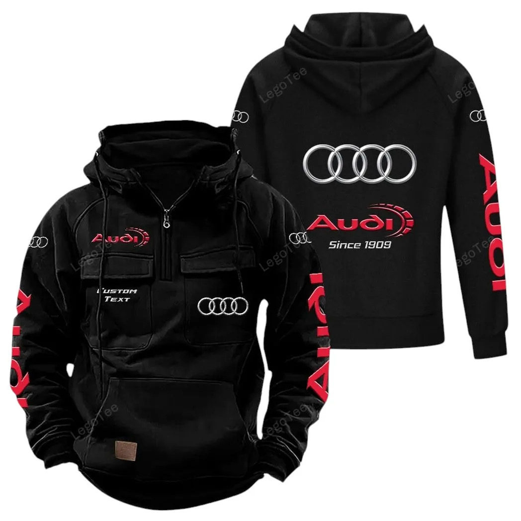 Prestige Car Tactical Quarter-Zip Hoodie, Tuners' Tactical Quarter-Zip CAR960 - Black