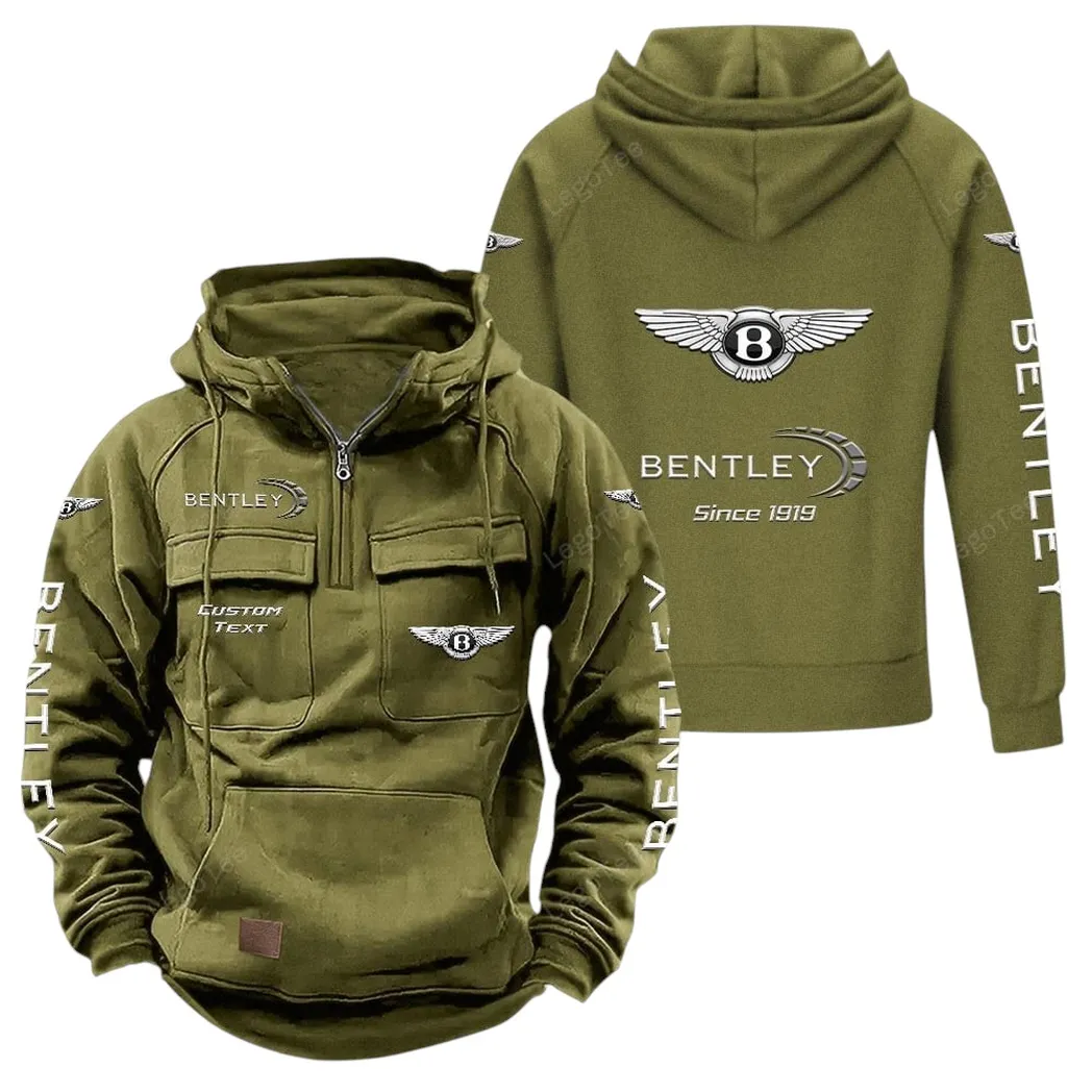 Grand Touring Vehicle Tactical Quarter-Zip Hoodie, Driver's Quarter-Zip Essential CAR960 - Army Green