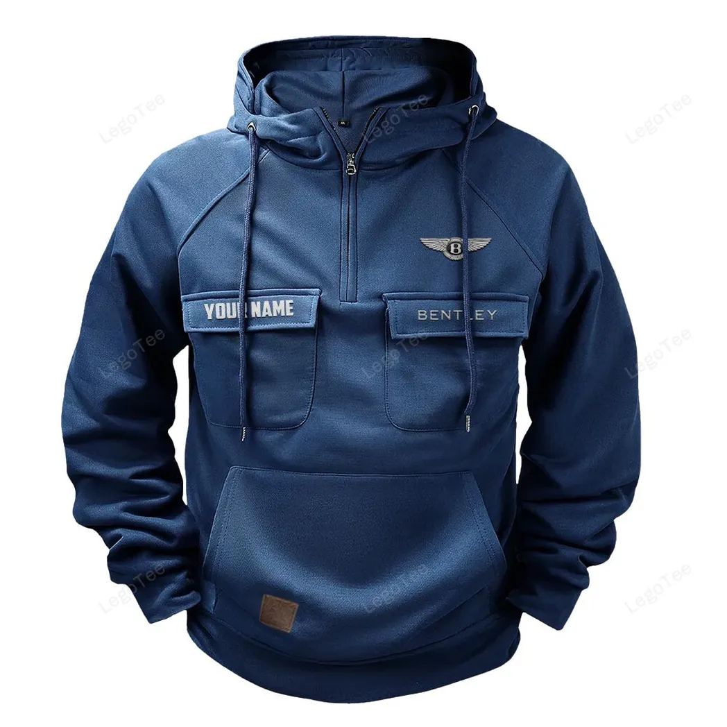 Ultra-Comfort Sedan Tactical Quarter-Zip Hoodie, Road Tested Tactical Style CAR109 - Dark Blue