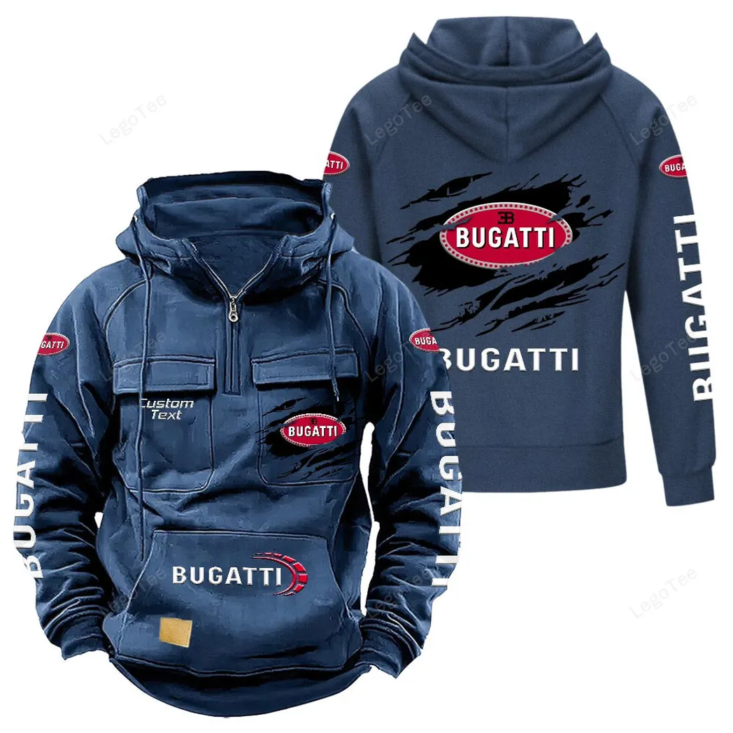 Extreme Speed Vehicle Tactical Quarter-Zip Hoodie, Custom Gearhead Hoodie CAR122 - Dark Blue