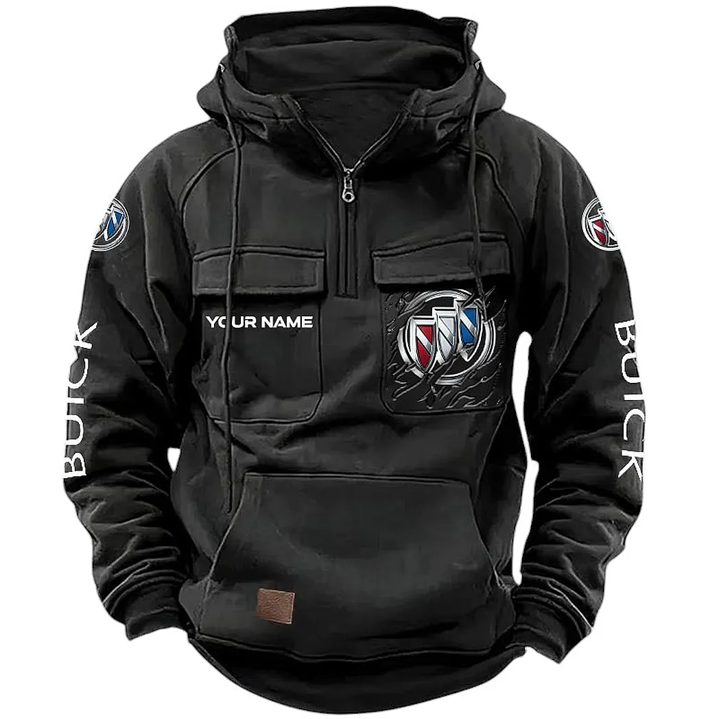Comfort-Oriented Car Tactical Quarter-Zip Hoodie, Road Warrior Quarter-Zip CAR164 - Black