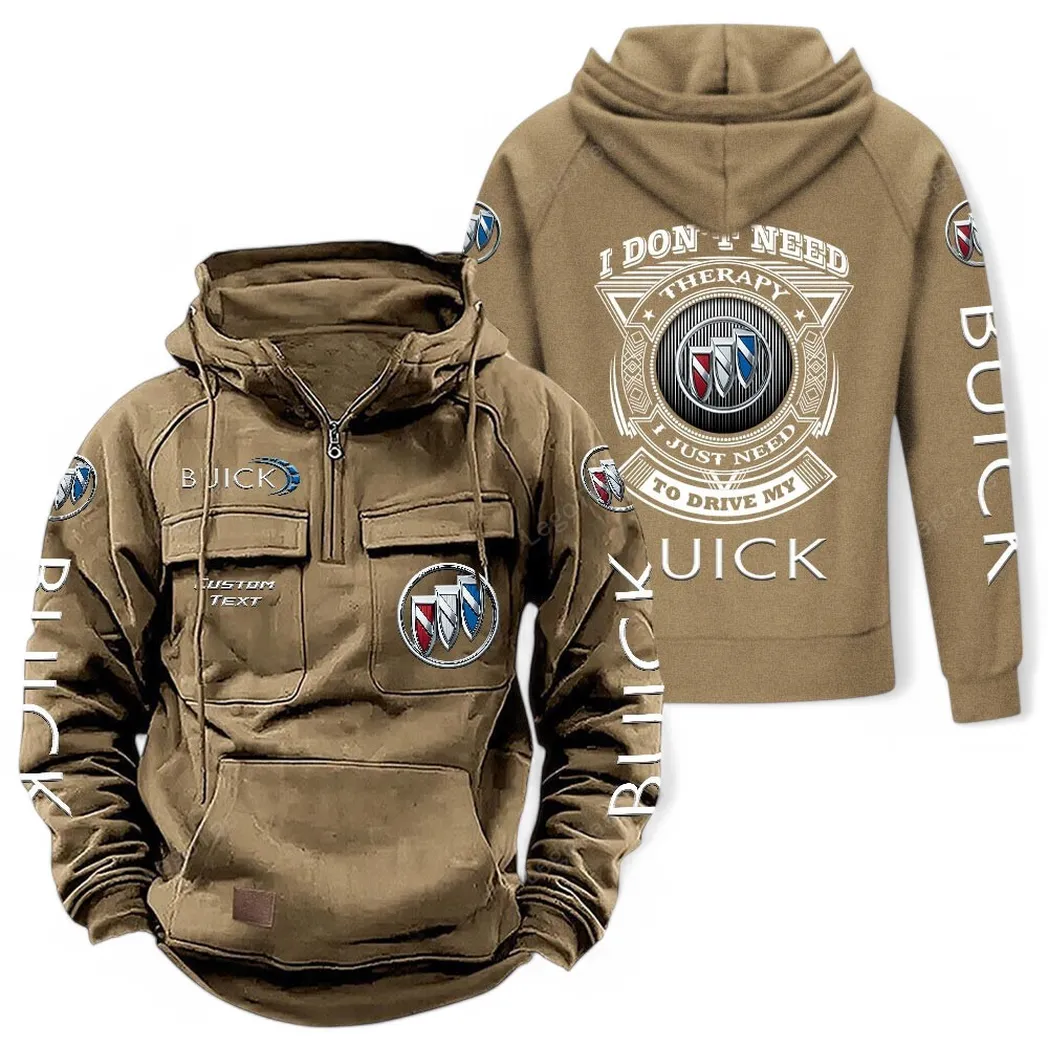 Compact SUV Tactical Quarter-Zip Hoodie, Street-Ready Tactical Gear CAR106 - Khaki