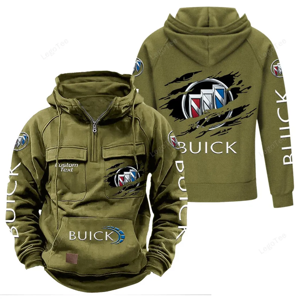 Crossover Vehicle Tactical Quarter-Zip Hoodie, Car Culture Tactical Gear CAR122 - Army Green