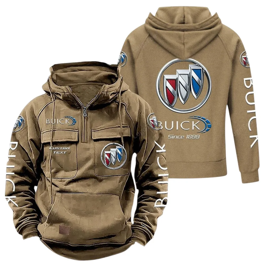Upscale Daily Driver Tactical Quarter-Zip Hoodie, Road Tested Tactical Style CAR960 - Khaki