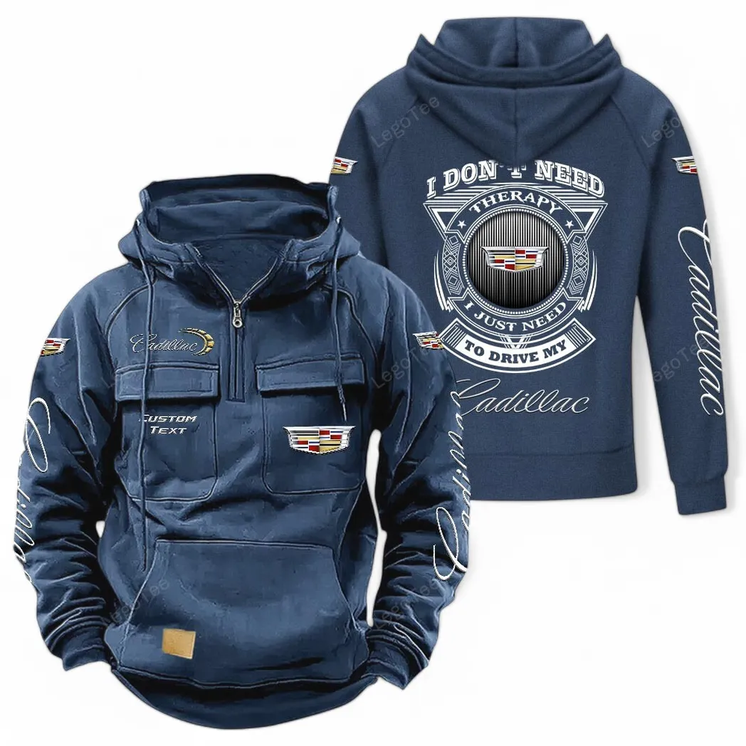 Premium Performance Car Tactical Quarter-Zip Hoodie, Racing Spirit Tactical Hoodie CAR106 - Dark Blue
