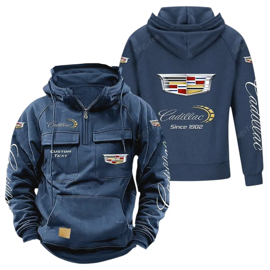 Executive Luxury Vehicle Tactical Quarter-Zip Hoodie, Tuners' Tactical Quarter-Zip CAR960 - Dark Blue