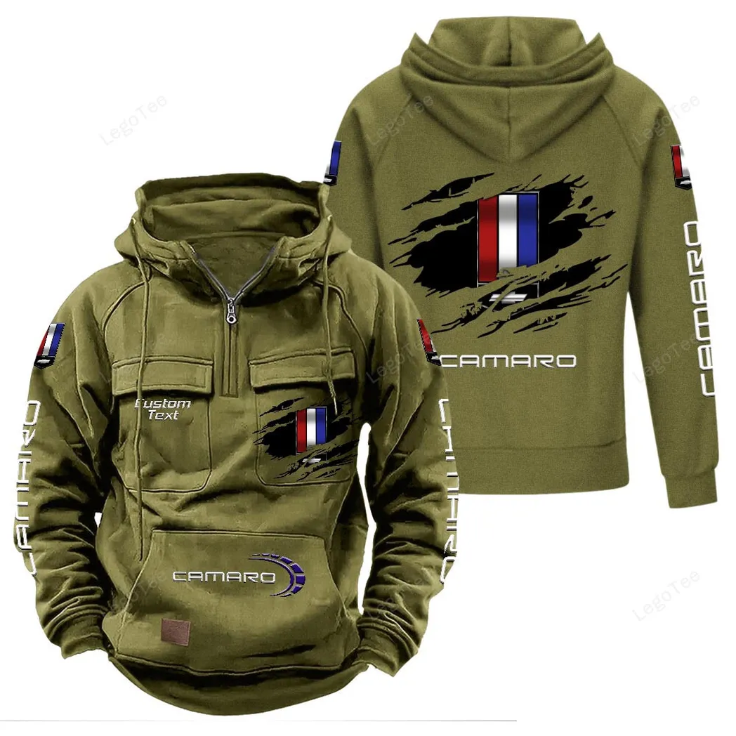 Classic Sports Coupe Tactical Quarter-Zip Hoodie, Tuners' Tactical Quarter-Zip CAR122 - Army Green