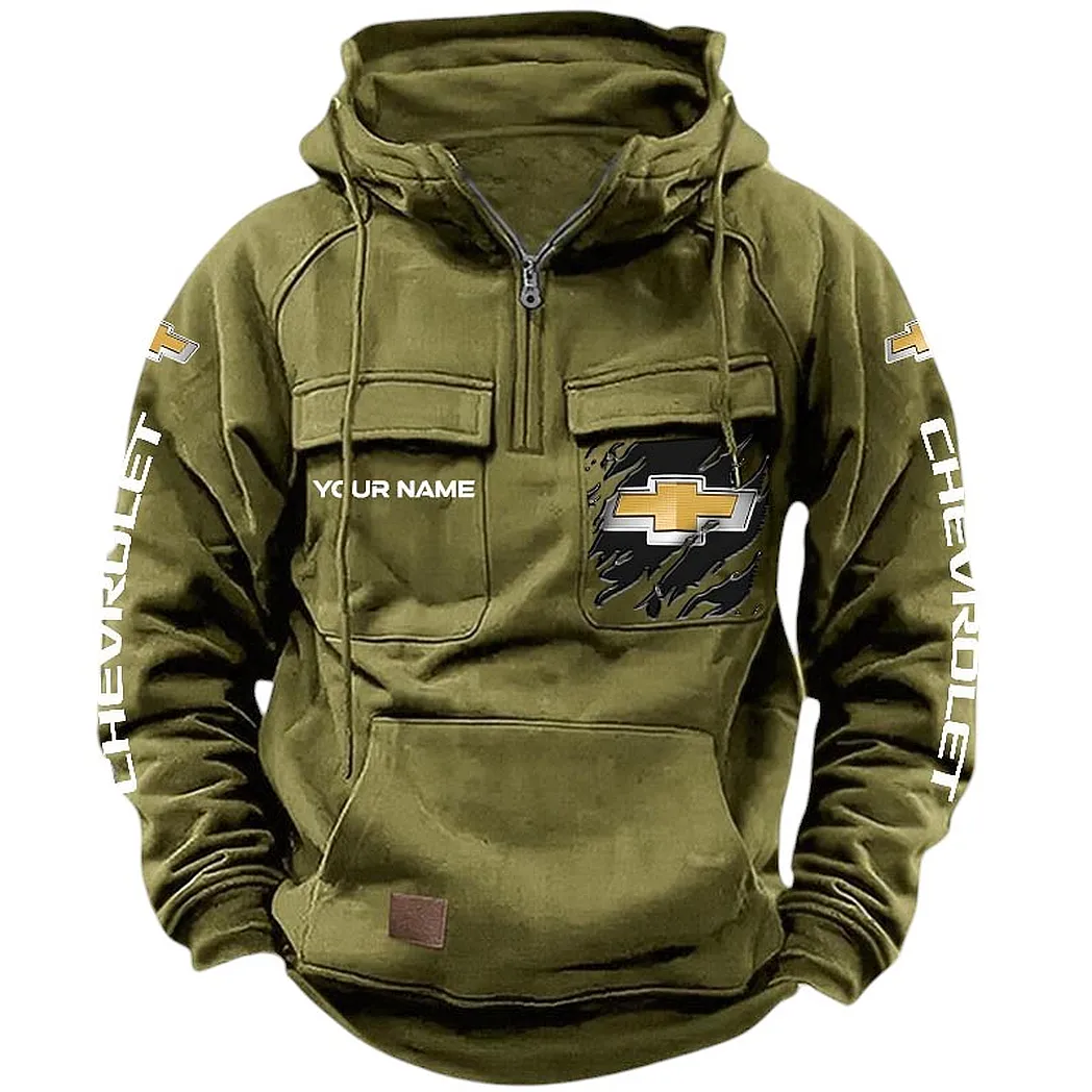 Everyday Utility Vehicle Tactical Quarter-Zip Hoodie, Classic Rider Quarter-Zip CAR164 - Army Green