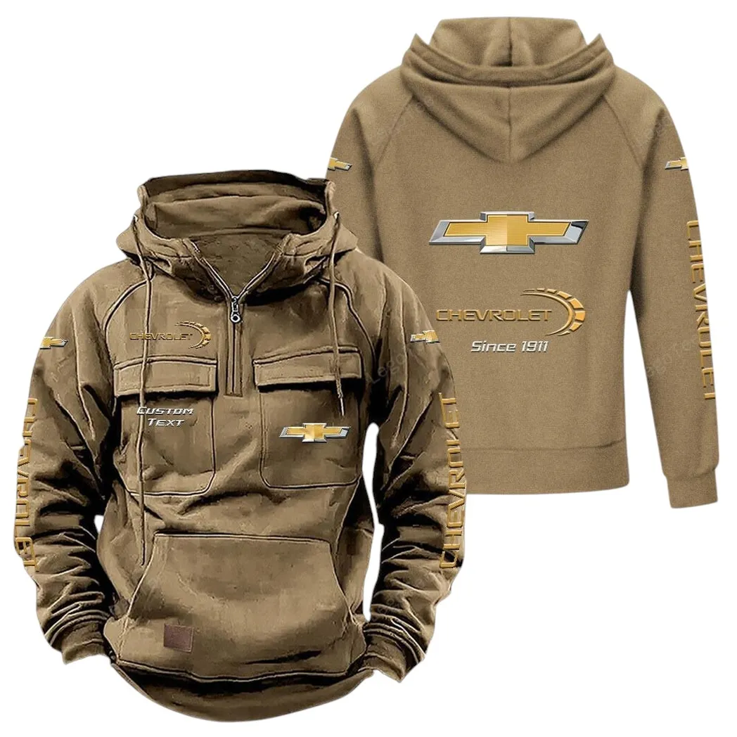 Practical Hatchback Tactical Quarter-Zip Hoodie, Racing Spirit Tactical Hoodie CAR960 - Khaki