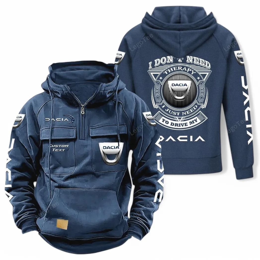 Duramax Systems Tactical Quarter-Zip Hoodie, Street-Ready Tactical Gear CAR106 - Dark Blue