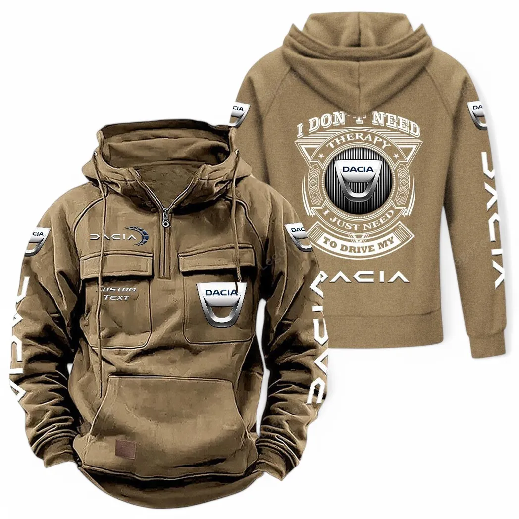 Duramax Systems Tactical Quarter-Zip Hoodie, Road Warrior Quarter-Zip CAR106 - Khaki