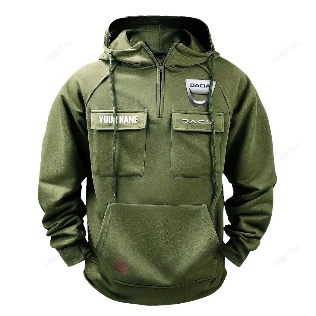 Duramax Systems Tactical Quarter-Zip Hoodie, Rugged Performance Quarter-Zip CAR109 - Army Green