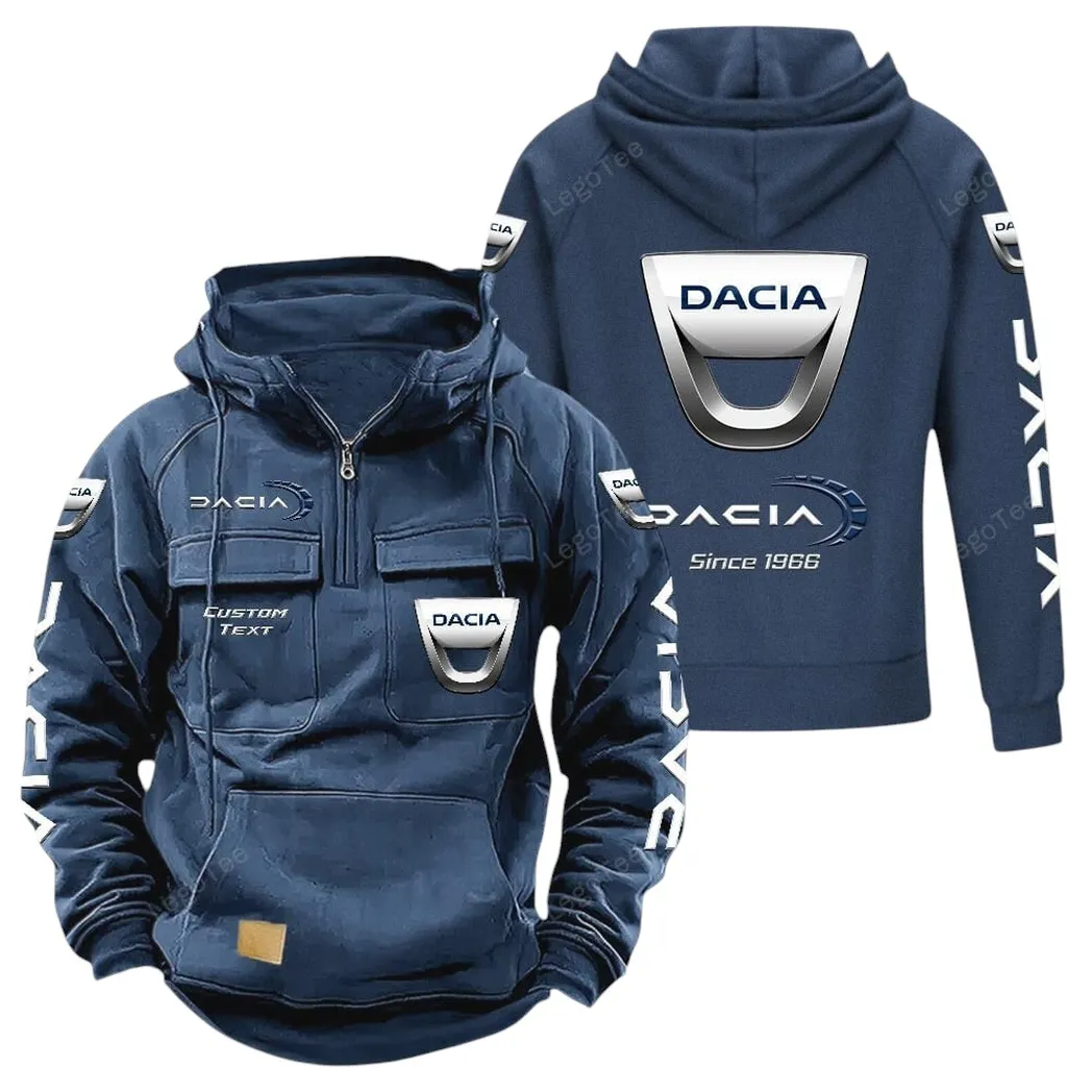 Drivepro Machinery Tactical Quarter-Zip Hoodie, Garage-Tested Tactical Style CAR960 - Dark Blue