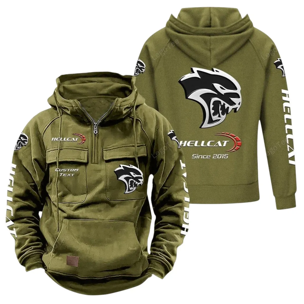 High-Performance Coupe Tactical Quarter-Zip Hoodie, Road Warrior Quarter-Zip CAR960 - Army Green