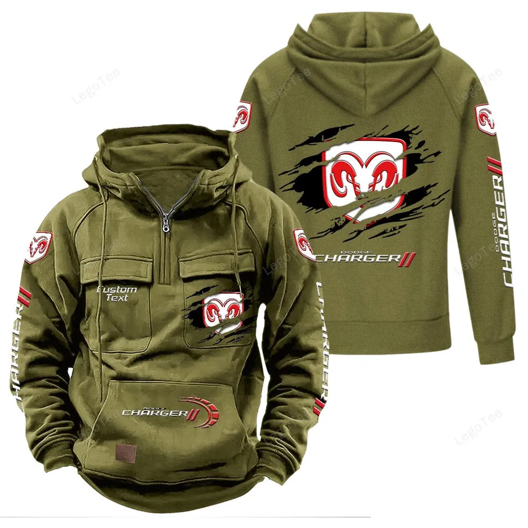 Performance Sedan Tactical Quarter-Zip Hoodie, Racing Spirit Tactical Hoodie CAR122 - Army Green