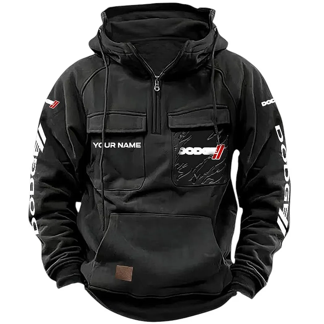 Performance Vehicle Tactical Quarter-Zip Hoodie, Auto Life Tactical Hoodie CAR164 - Black